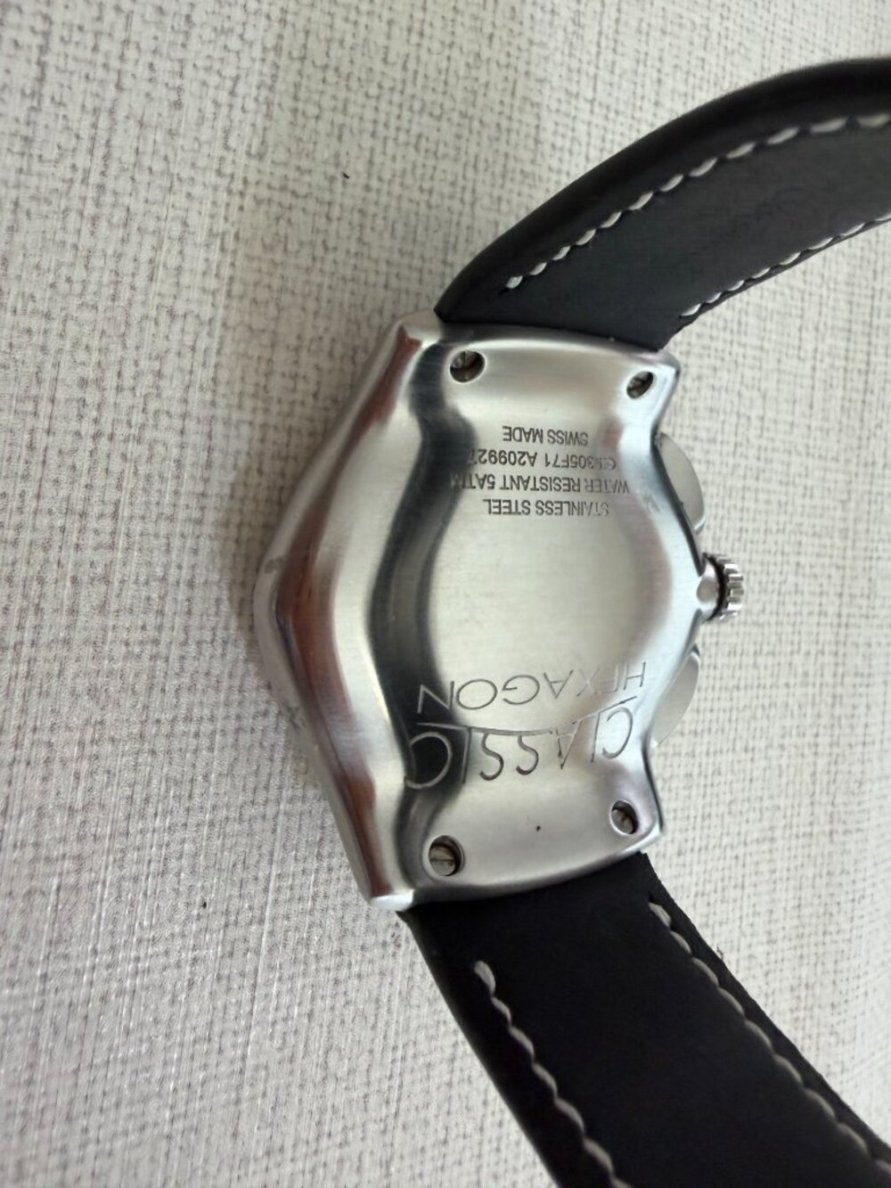 EBEL Classic Hexagon Automatic Men's Watch Black Swiss Made - Picture 7 of 7
